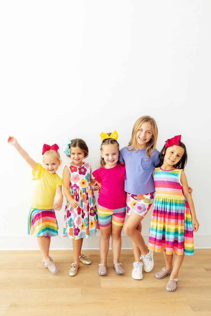 Cheerful Stripes Twirl Shorts