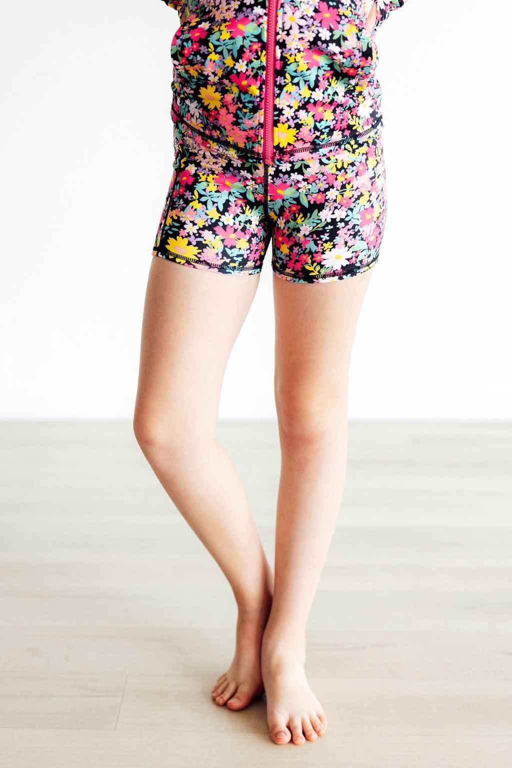 SALE Flexible Floral Active Shorty Shorts