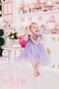 Lavender Shimmer Tutu Dress