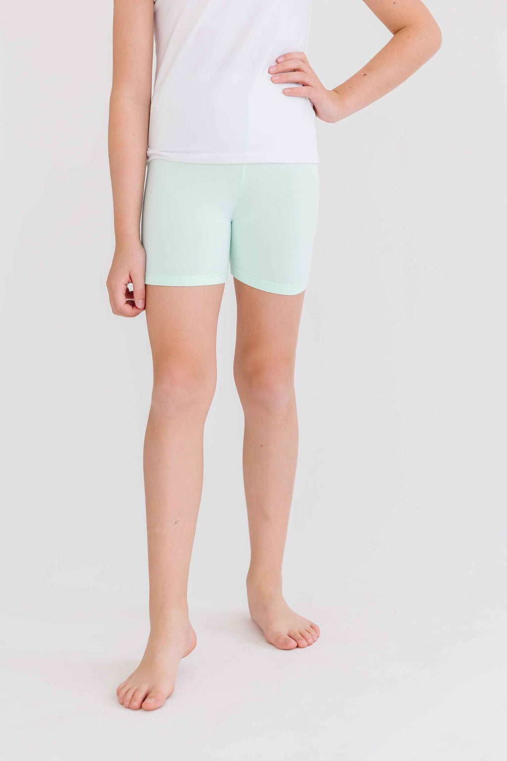 Pastel Green Twirl Shorts