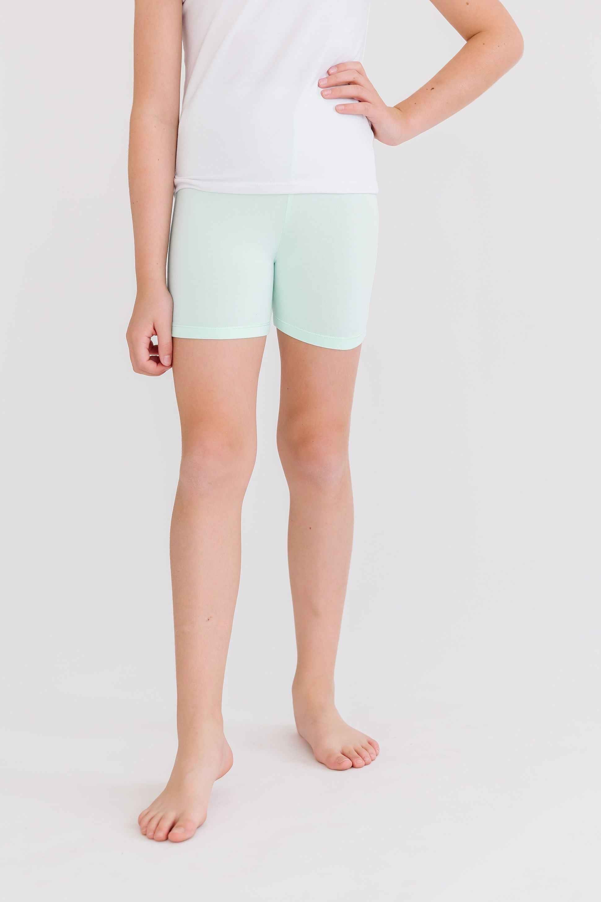 Pastel Green Twirl Shorts