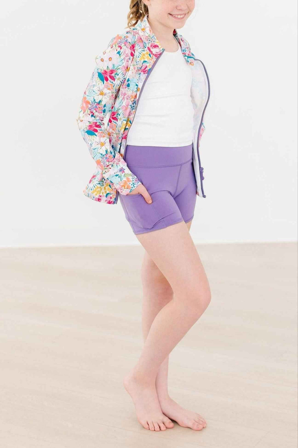 SALE Playful Purple Active Shorty Shorts