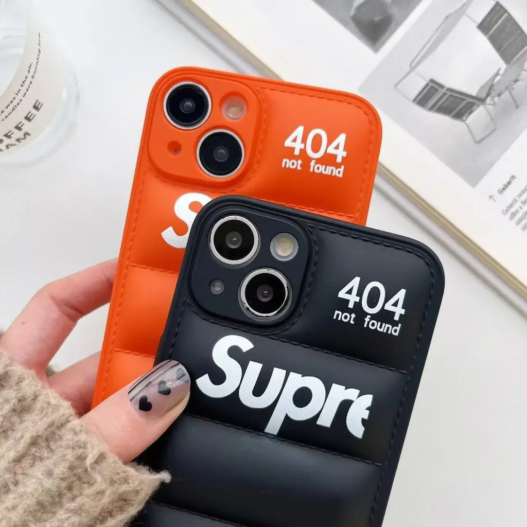 Fashion 3D Jacket Puffer Case for iPhone 16 Pro Max 15 14 13 12 11 XS XR 7 8 Plus Cute Super Shockproof Silicone Phone Cover