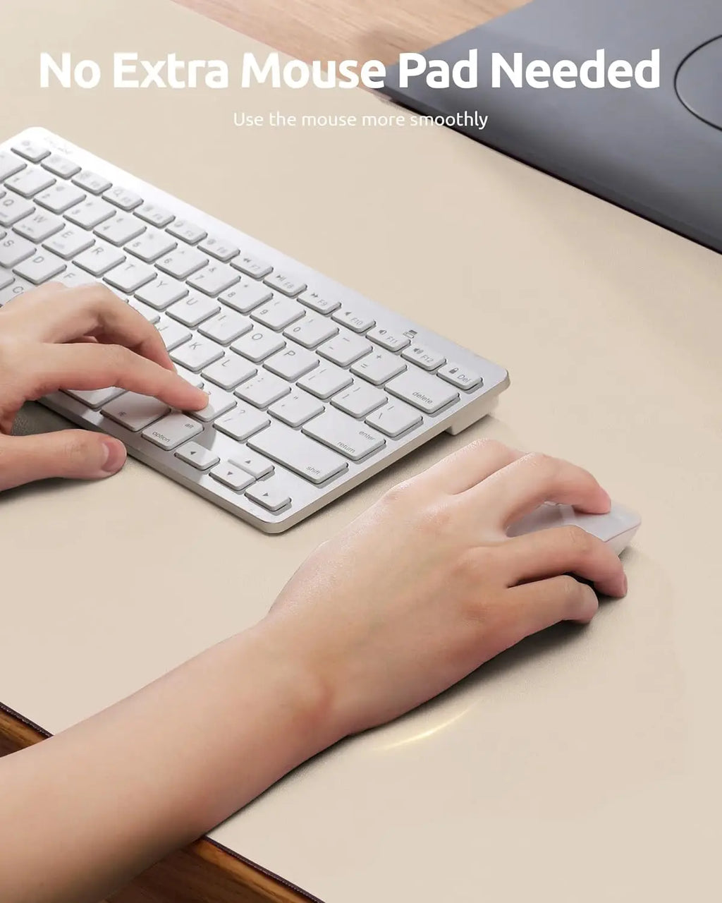 Large PU Leather Desk Pad – Non-Slip Office Mouse Pad & Desk Protector for Laptop, Keyboard, and Workstation