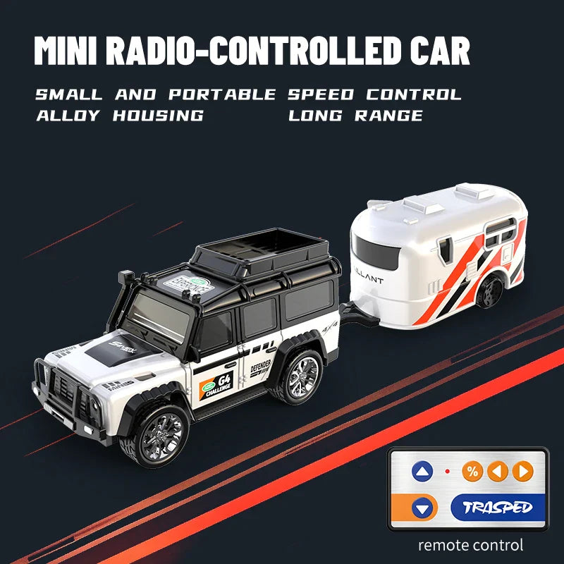 New RC Car MINI Alloy 1/64 Remote Control Car Convenient to Carry 60 Minutes of Work Time Children's Gifts Electronic Toys