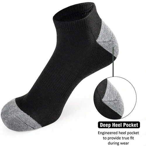 10 Pairs Breathable Low-Cut Socks – Odor Proof & Sweat Absorbing