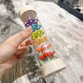 Montessori  Baby Rain Stick Rainbow Hourglass Rain Music Rattle Baby Educational Toy Rainmaker Montessori Sensory Toys for Kids