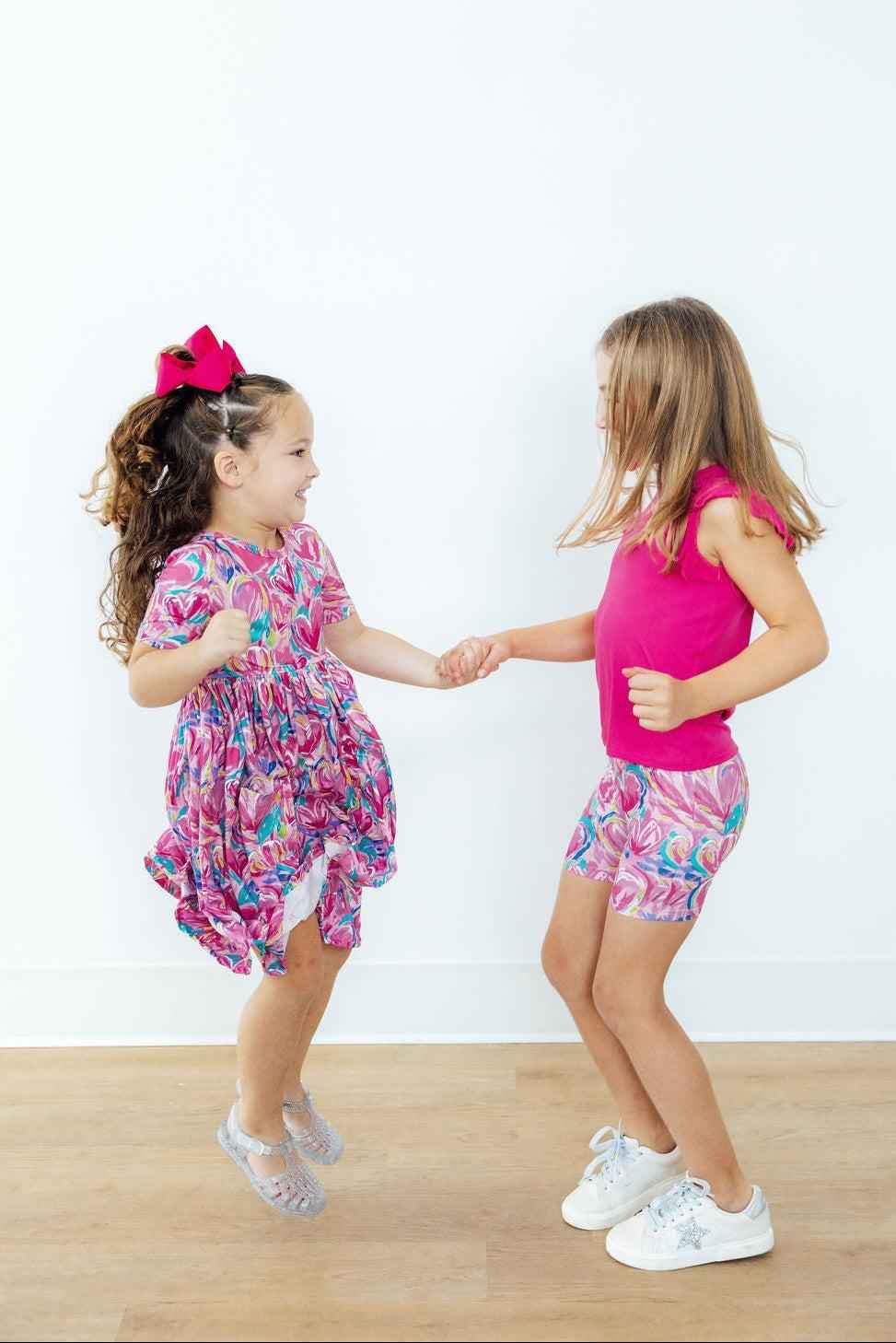Sweetheart Scribbles Twirl Shorts