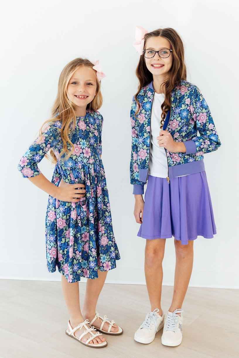Whimsy 3/4 Sleeve Pocket Twirl Dress