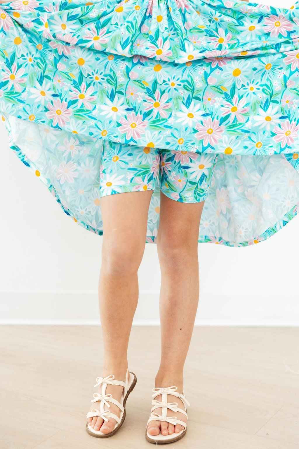 Preppy Daisies Twirl Shorts